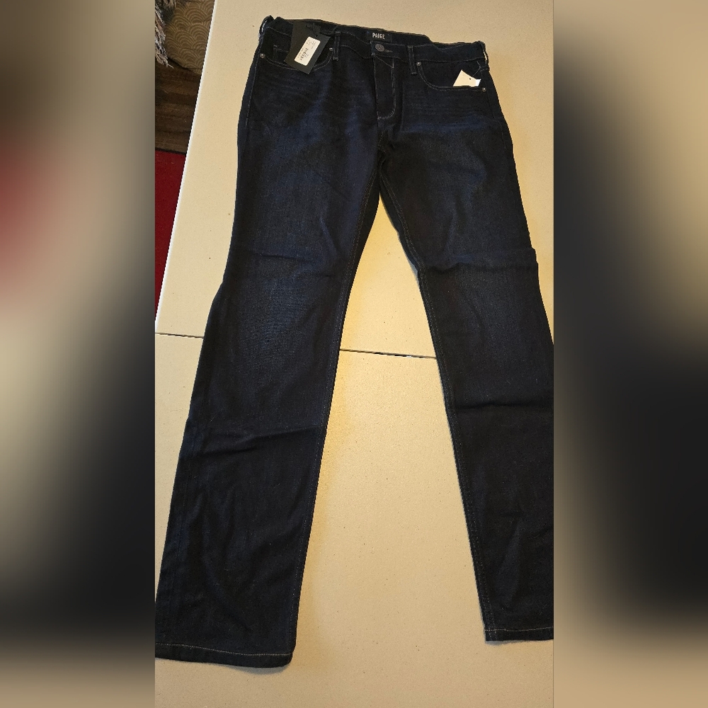 NWT Mens Paige Transcend Lennox Slim size 34